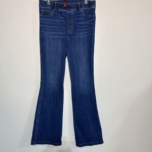 Spanx Blue Denim  Trouser Jeans Women Size XL Stretch Shaping